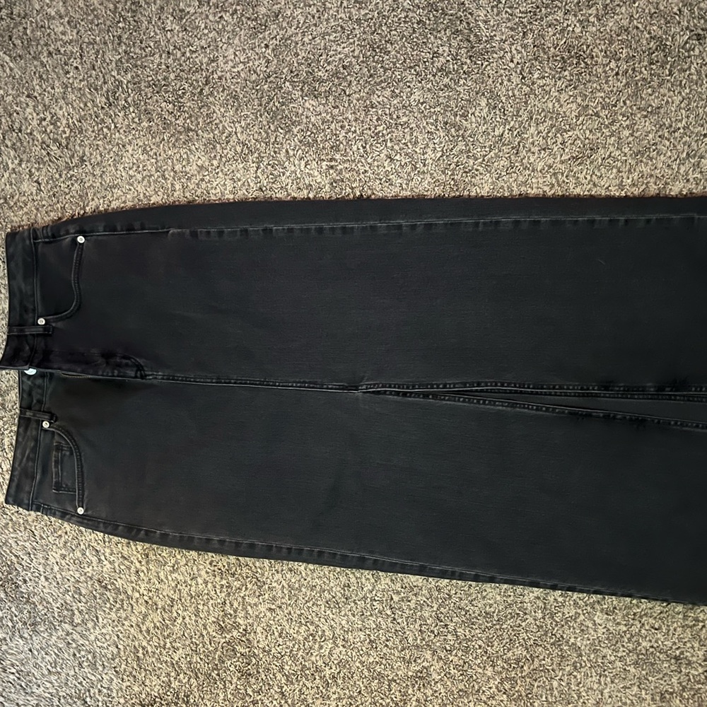 LOFT Charcoal Denim Skirt